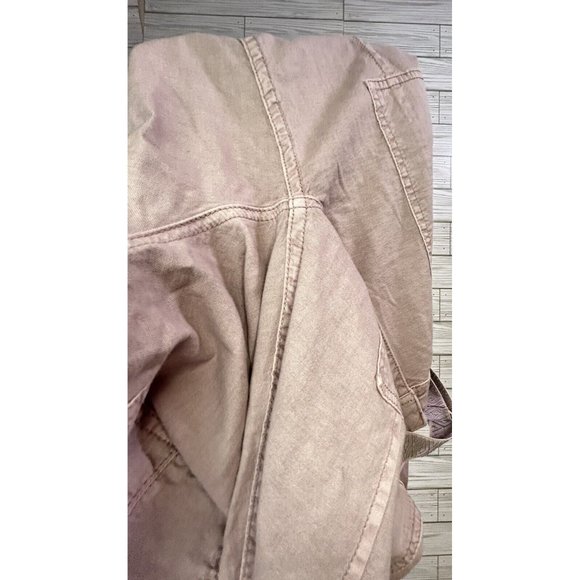 Anthropologie The Wanderer ‎ Utility Cargo Pants Pockets Stretch Pale Pink SZ 27 - Picture 4 of 10